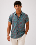 Camisa hombre paisley manga corta