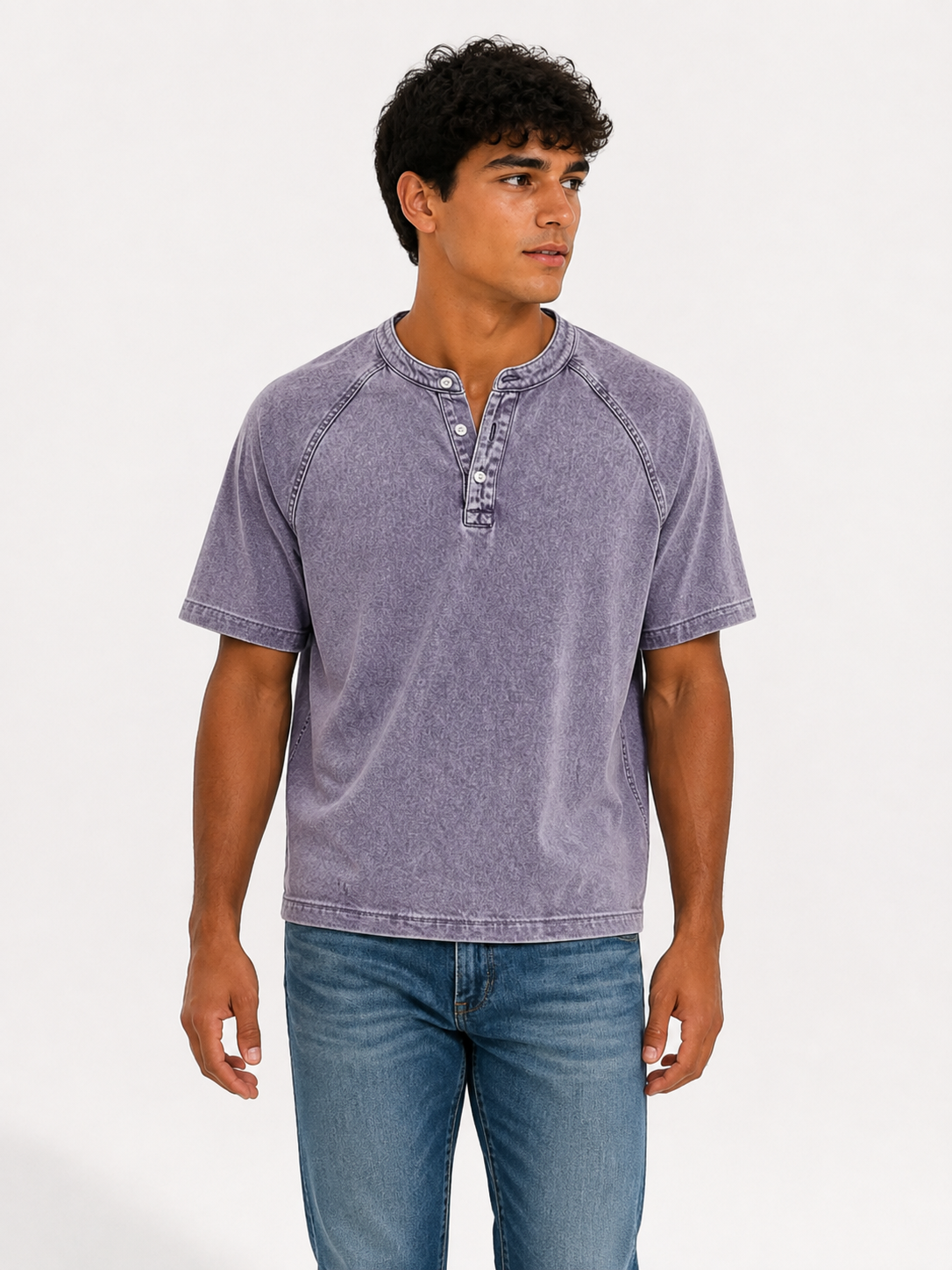 Camiseta Henley de estilo marinero