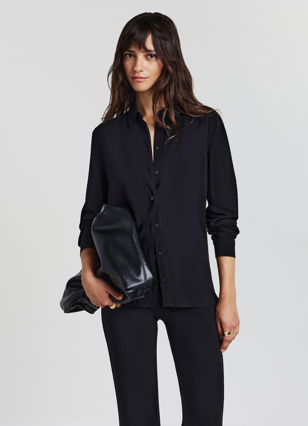 Camisa Oversize de Viscosa para Mujer