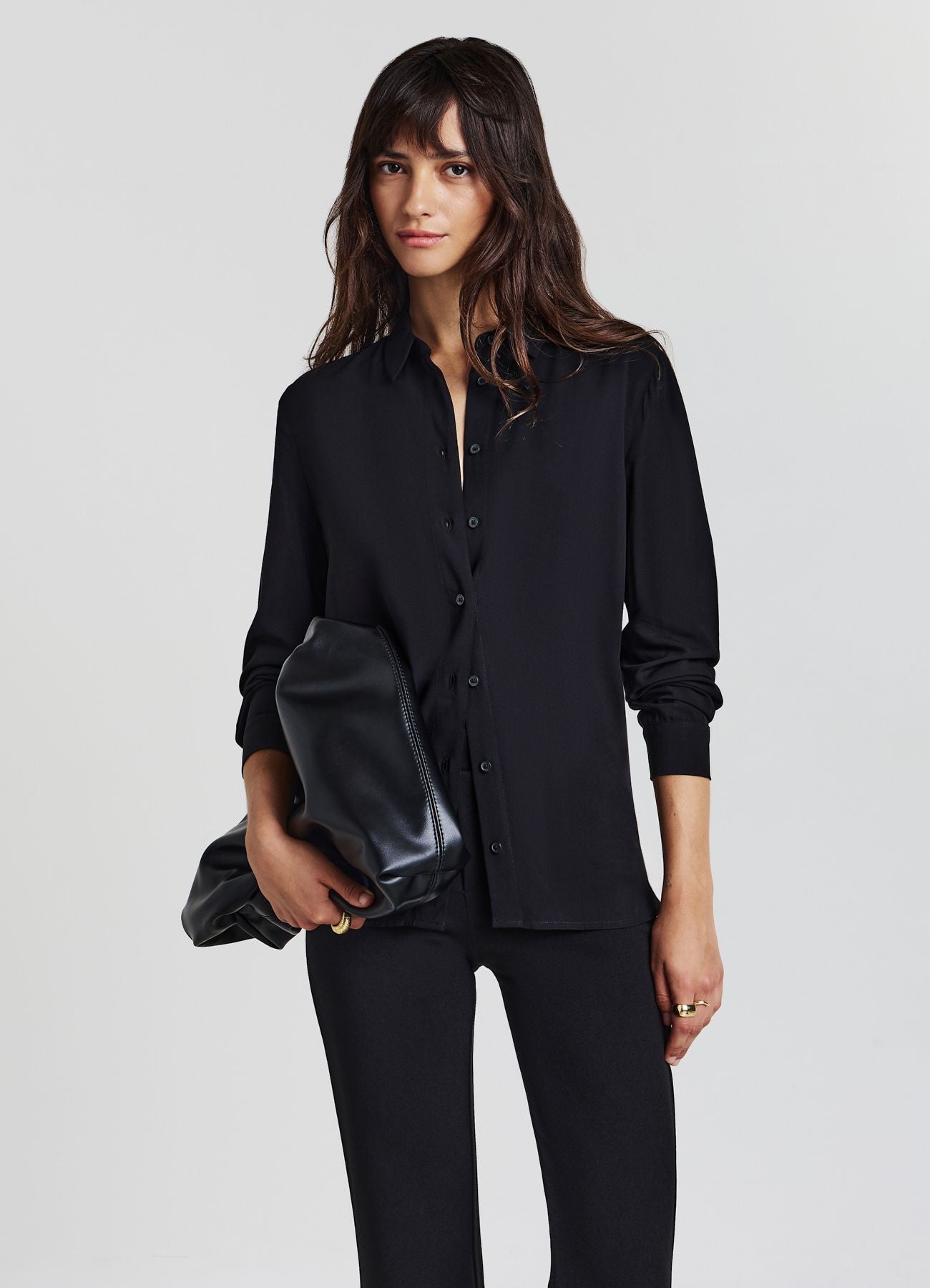 Camisa Oversize de Viscosa para Mujer