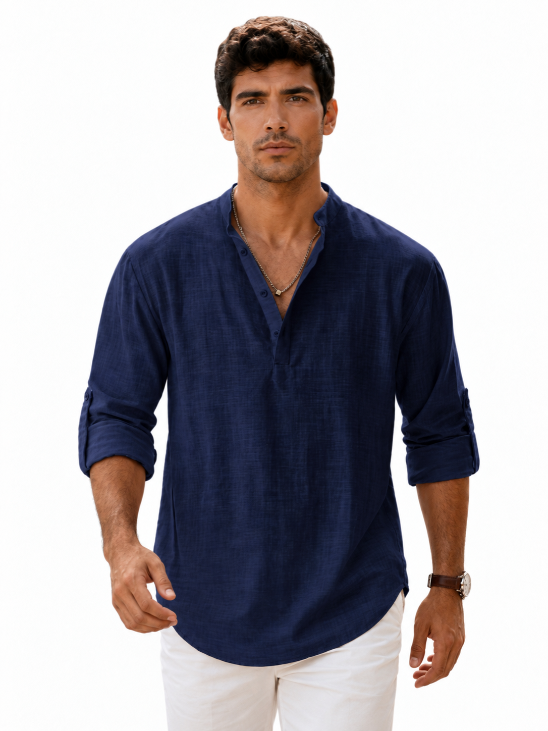 Camisa de lino transpirable