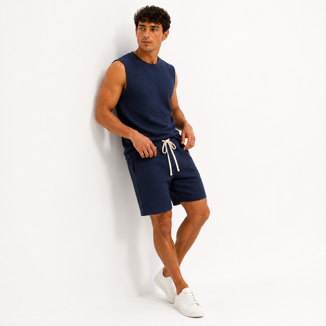 Conjunto deportivo sin mangas para hombre