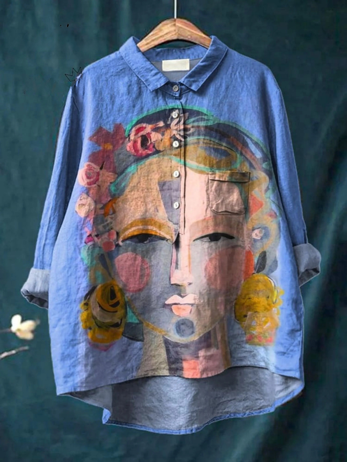 Camisa Artística Inspiración Floral