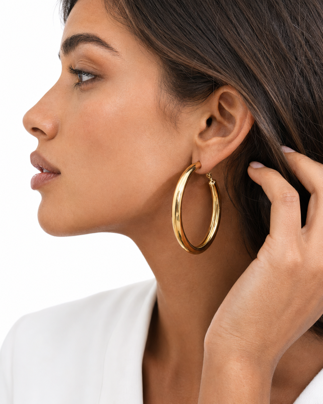 Pendientes de aro circulares