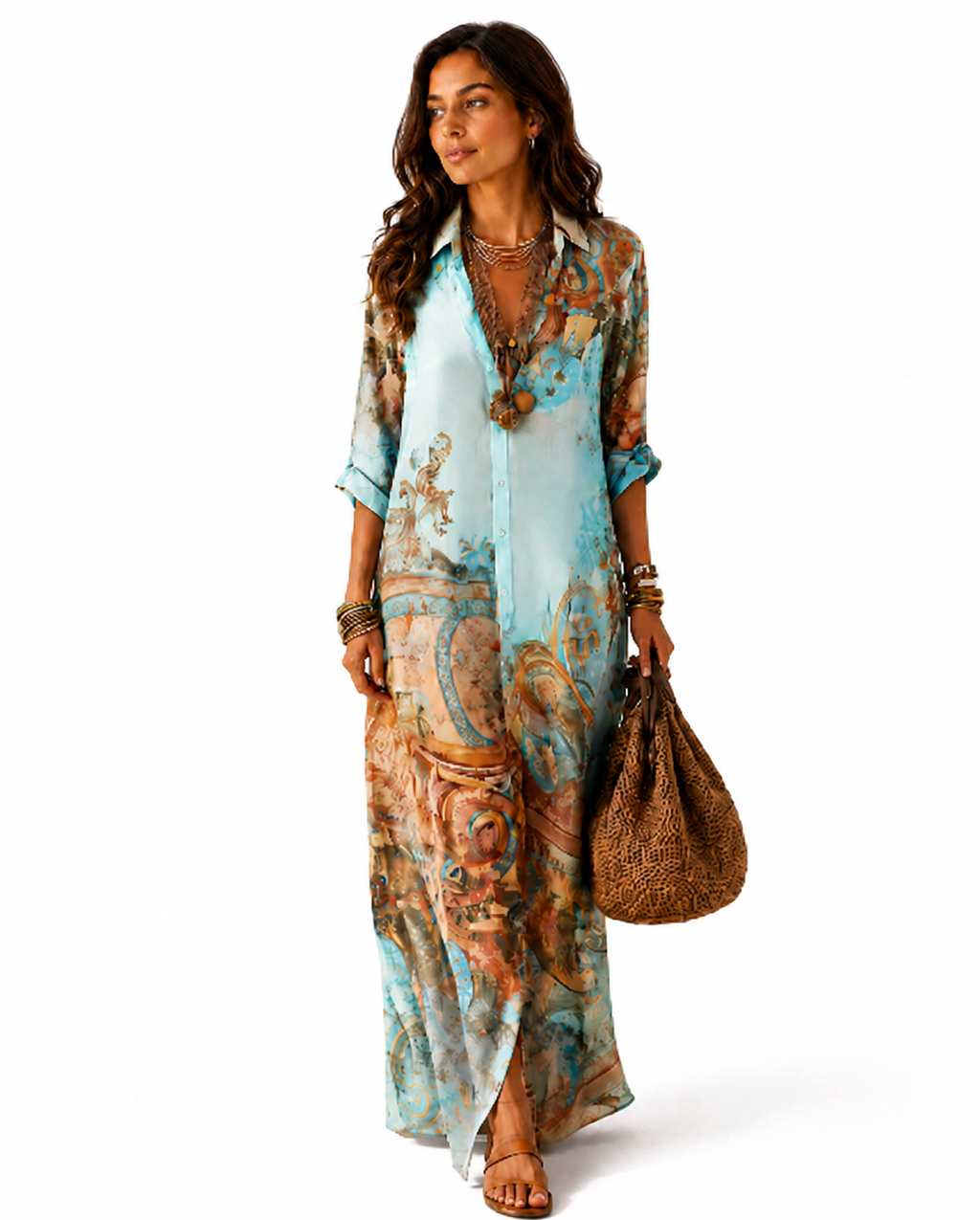 Vestido camisero Mediterráneo