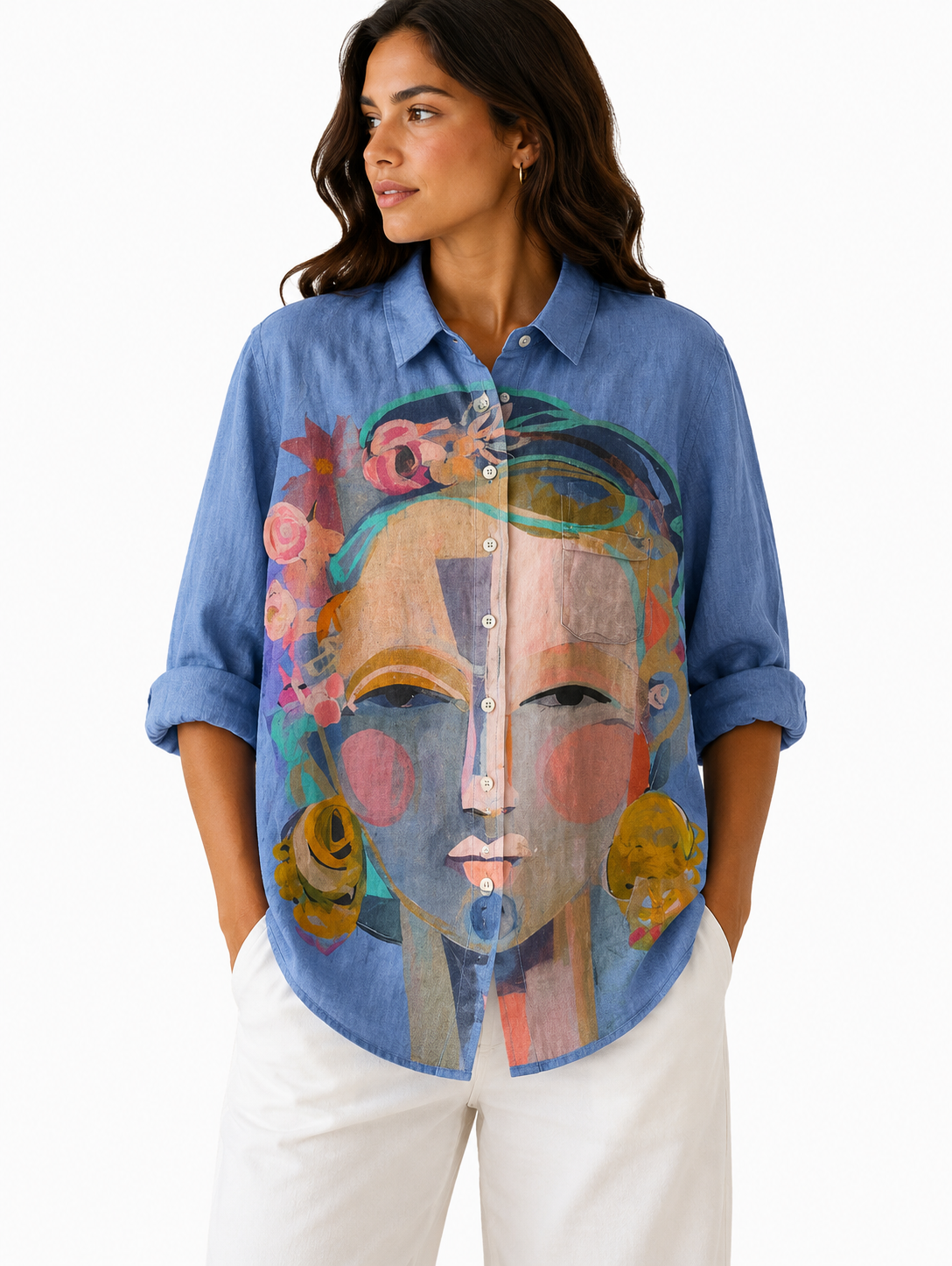 Camisa Artística Inspiración Floral