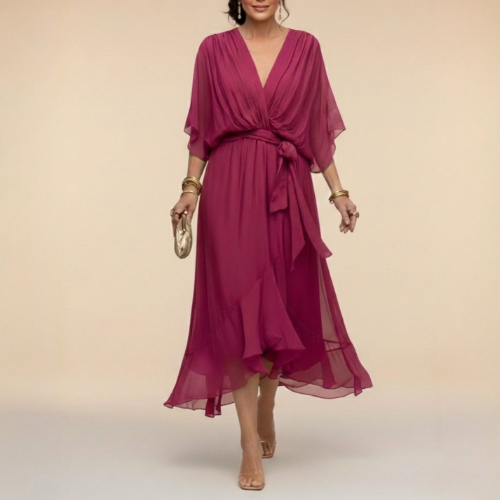 Monica - Vestido con escote en V