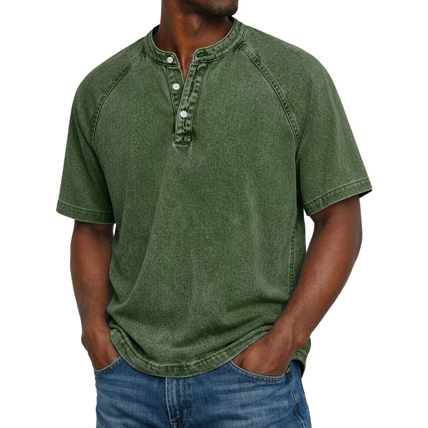 Camiseta Henley de estilo marinero