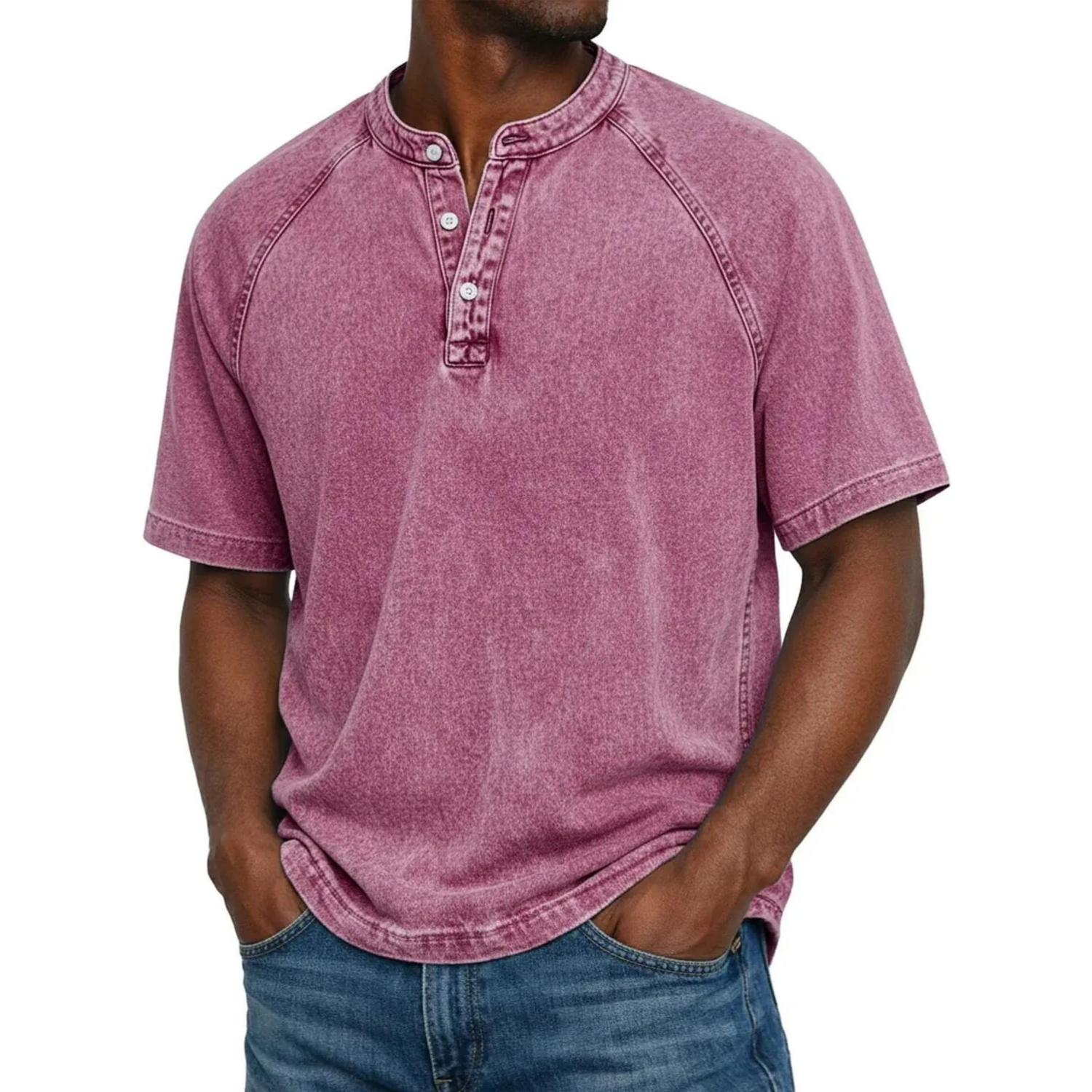 Camiseta Henley de estilo marinero