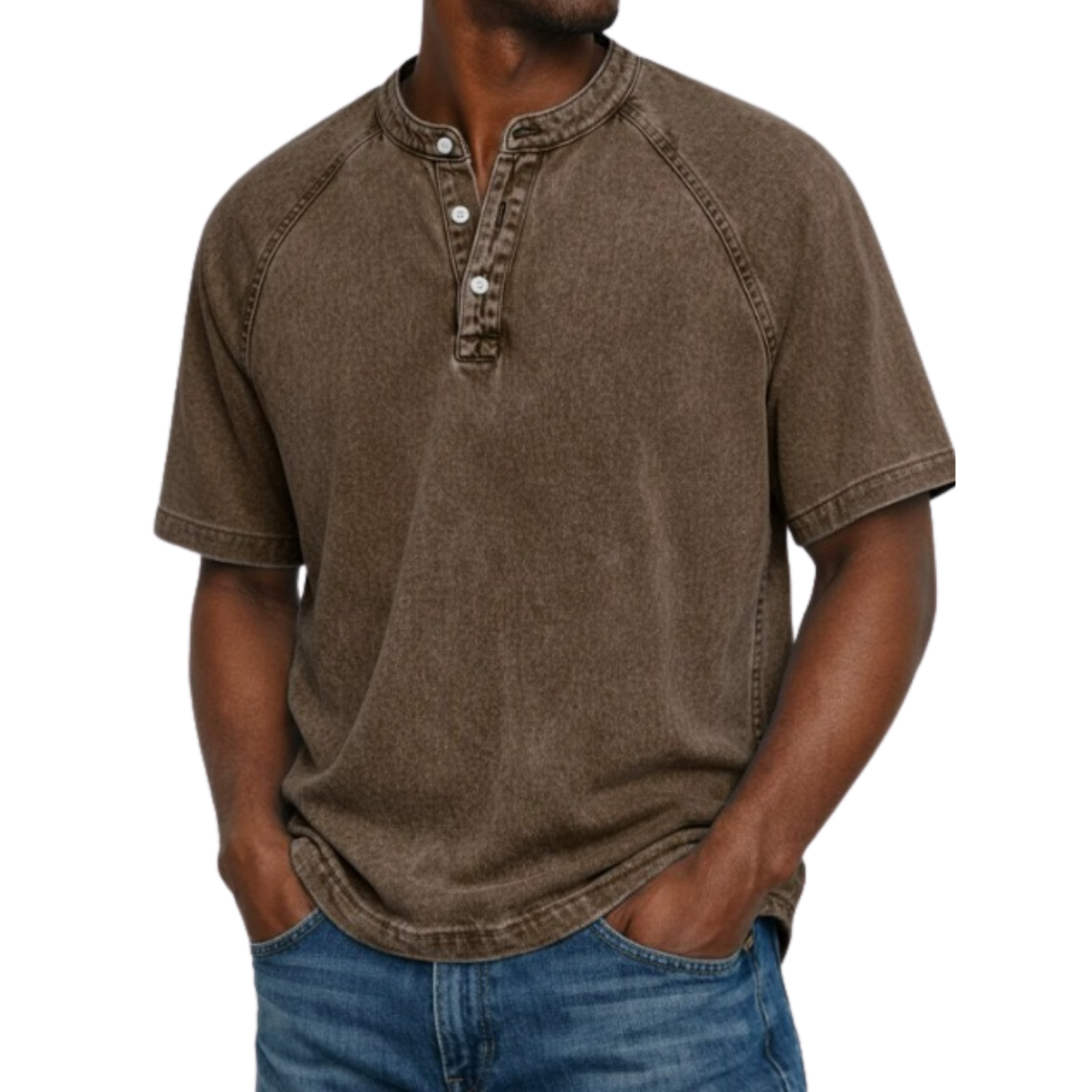 Camiseta Henley de estilo marinero