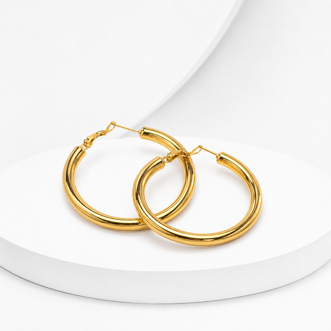 Pendientes de aro circulares