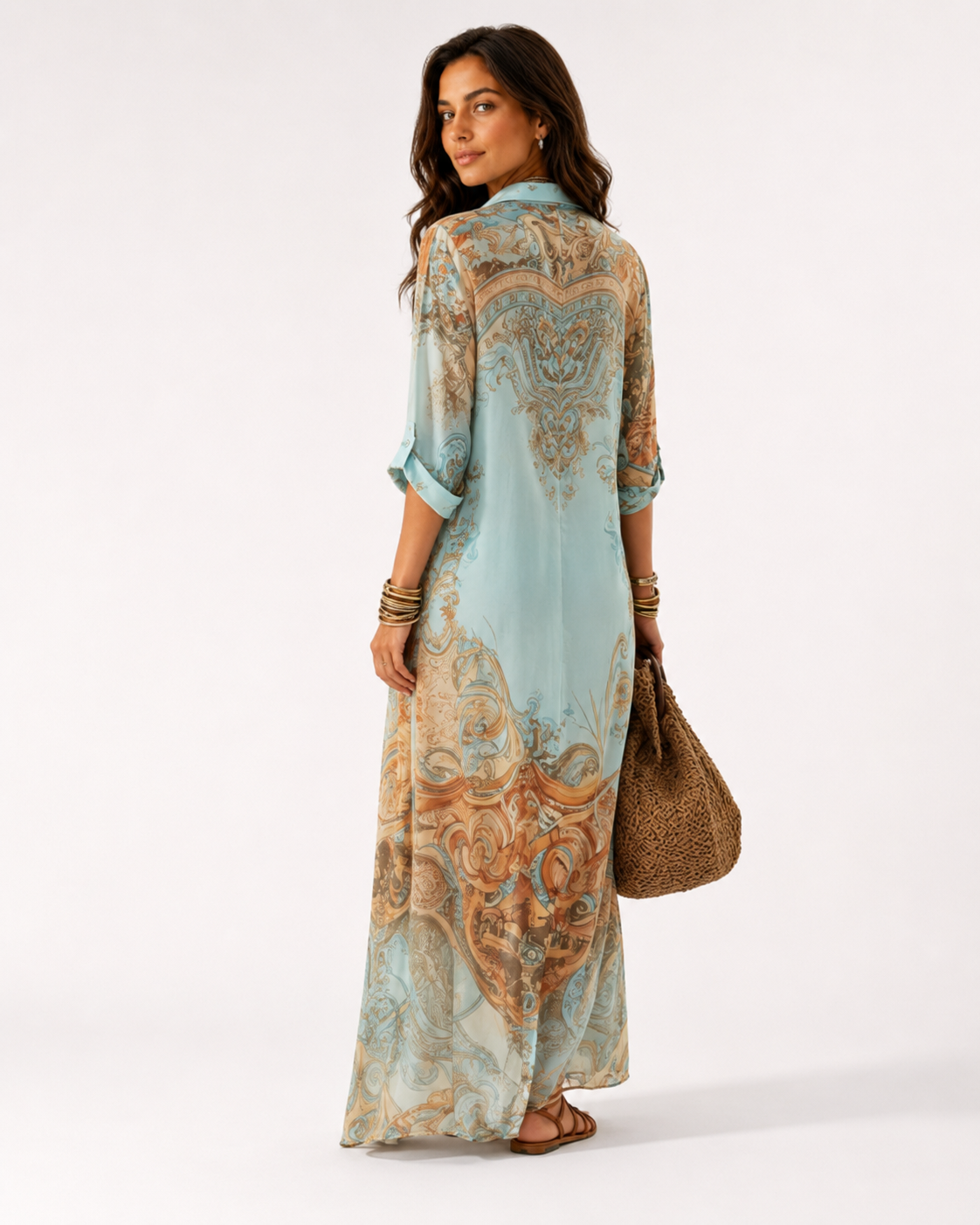 Vestido camisero Mediterráneo