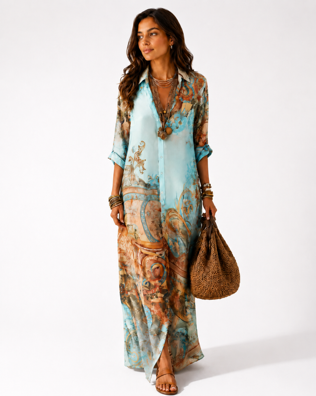 Vestido camisero Mediterráneo