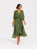 Vestido con escote en V