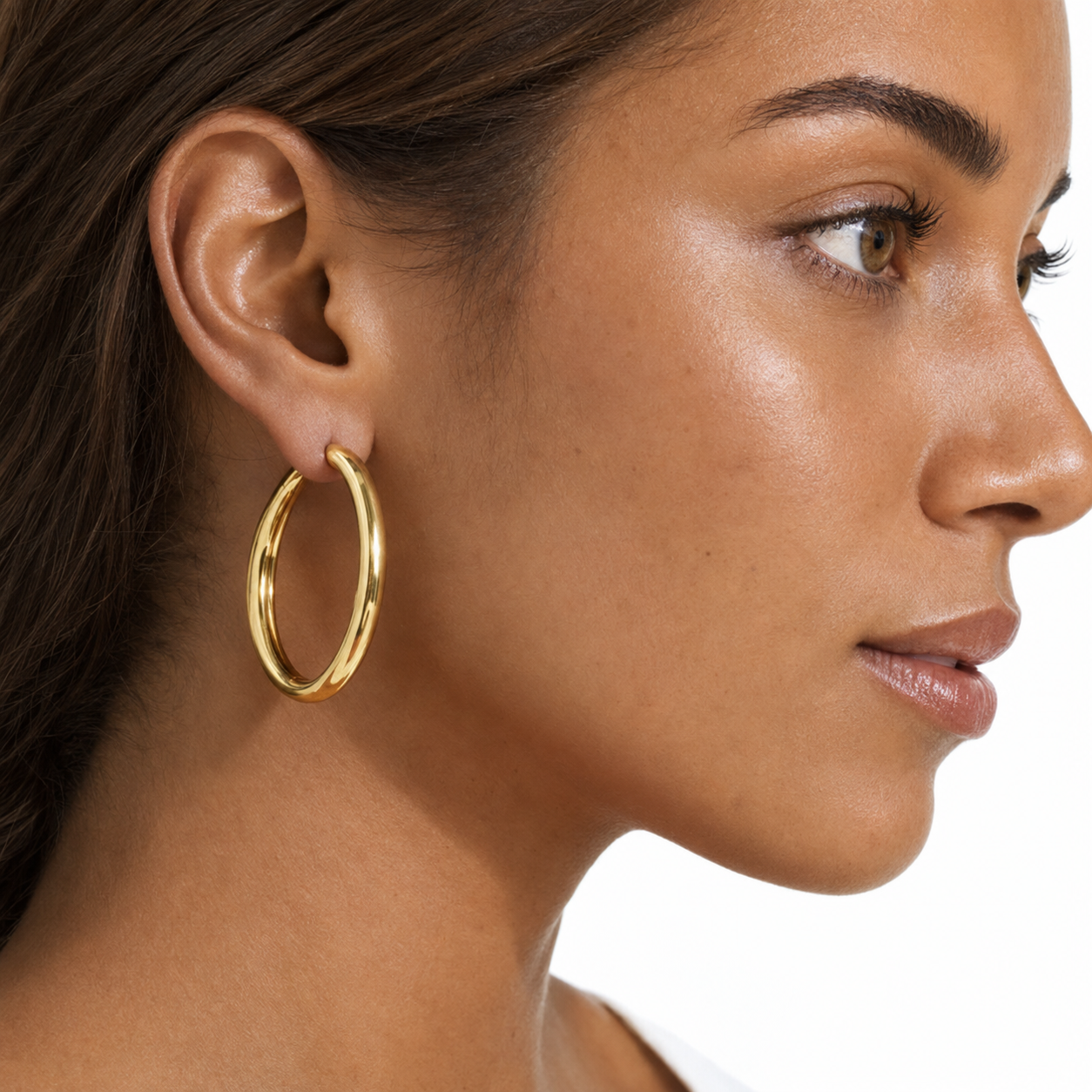 Pendientes de aro circulares