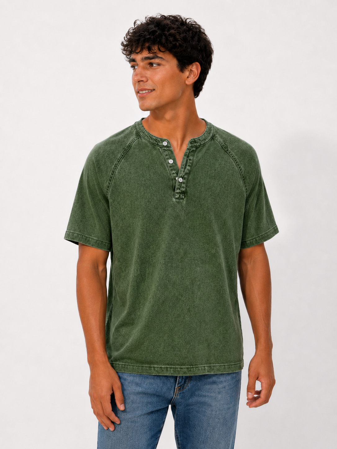 Camiseta Henley de estilo marinero