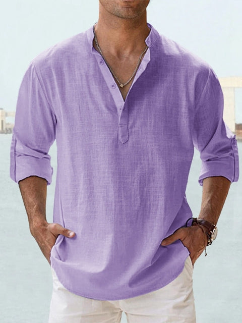 Camisa de lino transpirable