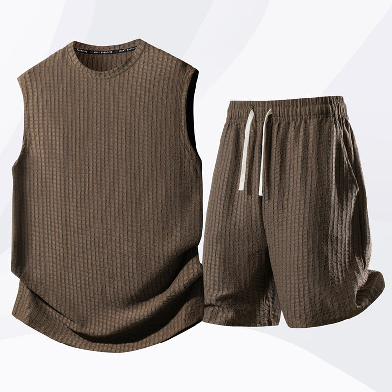 Conjunto deportivo sin mangas para hombre