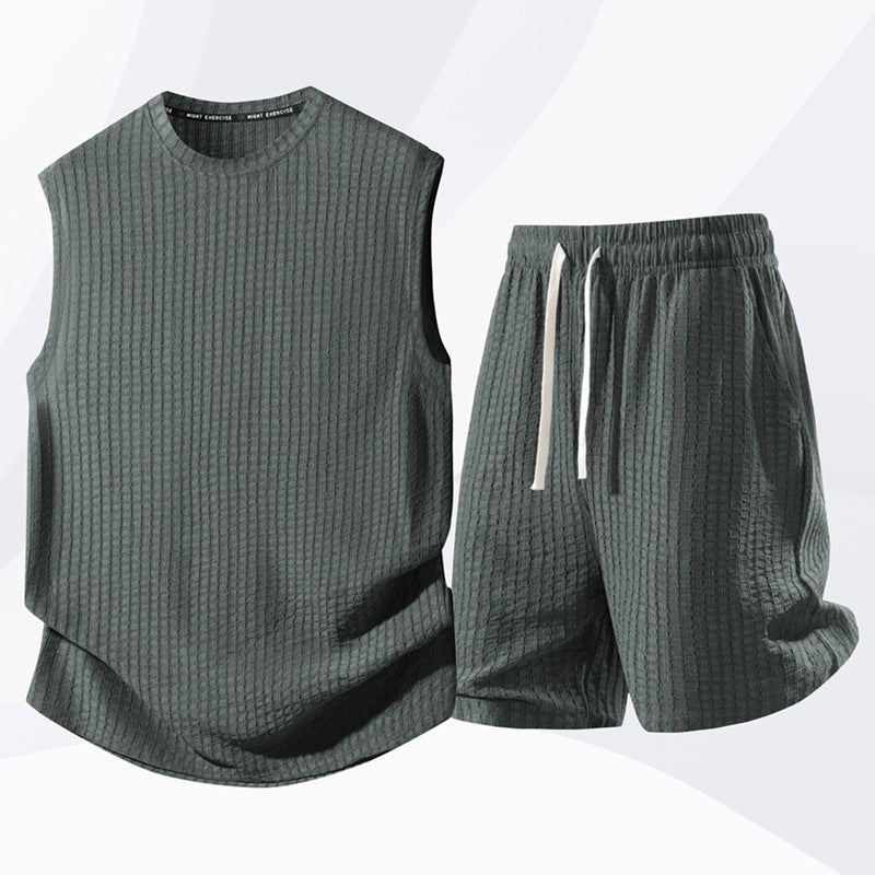 Conjunto deportivo sin mangas para hombre