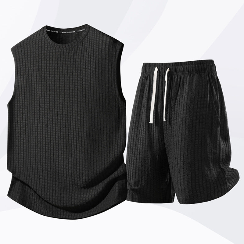 Conjunto deportivo sin mangas para hombre